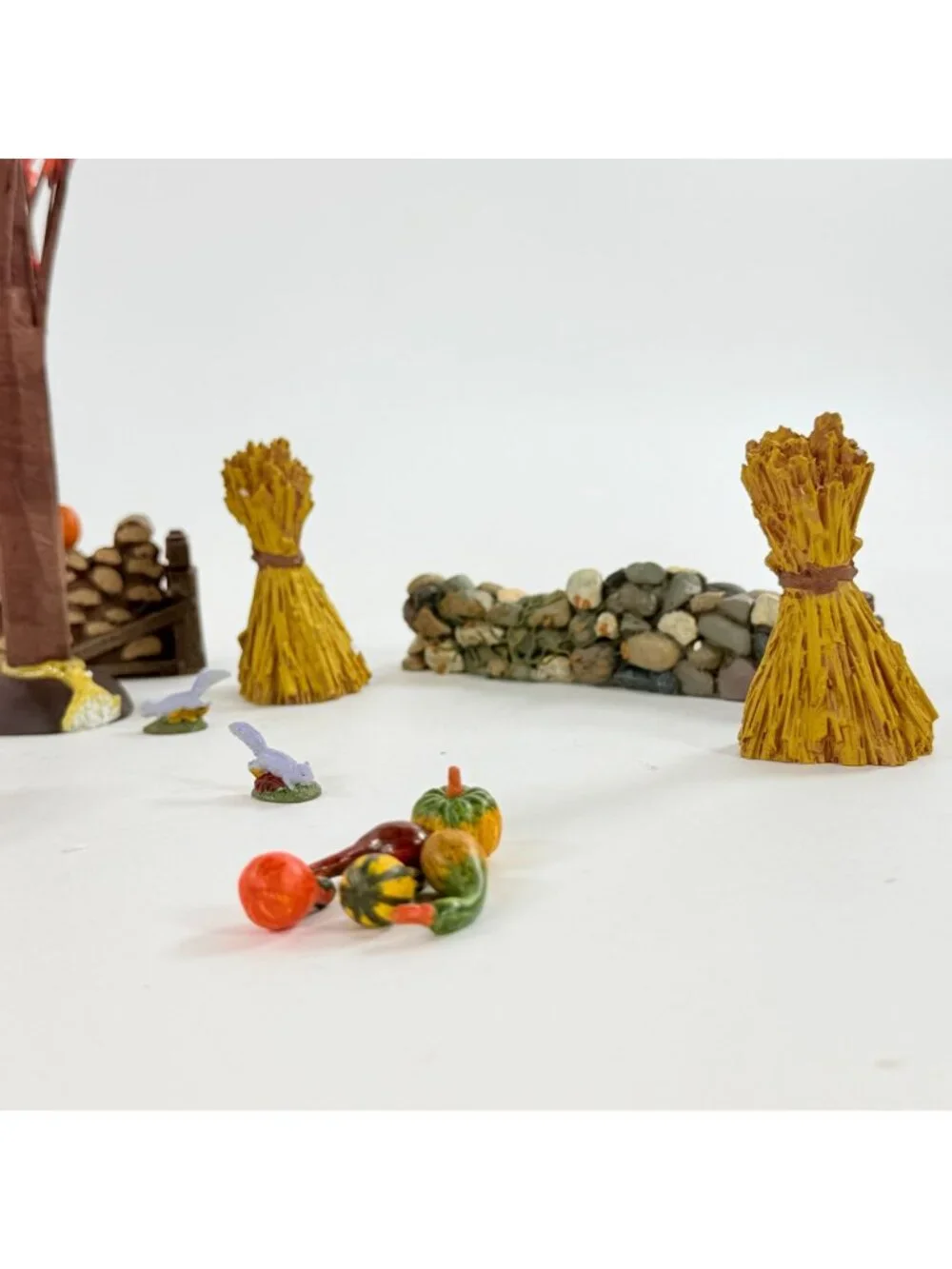 Vintage Dept 56 Autumn Landscape Village Accessories 53138 Missing 2 squirrels